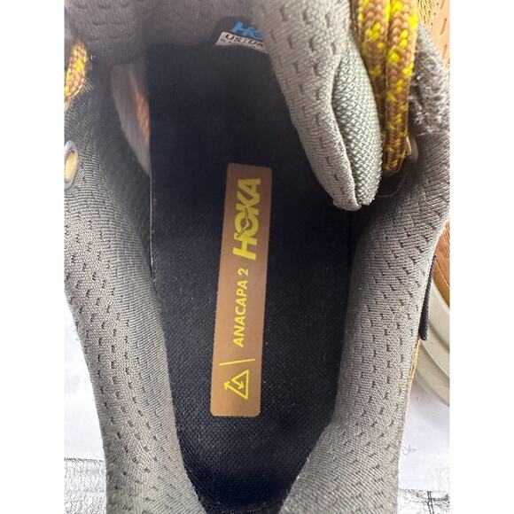 Hoka Anacapa 2 Low GTX Hiking Trail Shoes Honey Gore-Tex Vibram Men 8.5D Outdoor main image 10
